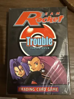 Pokemon Team Rocket Trouble Theme Deck Factory Sealed 2000 NEW - Image 1
