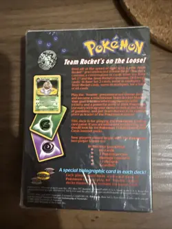 Pokemon Team Rocket Trouble Theme Deck Factory Sealed 2000 NEW - Image 2