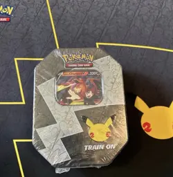Pokemon TCG 25th Anniversary Celebrations Tin Lance's Charizard V Factory Sealed - Image 1