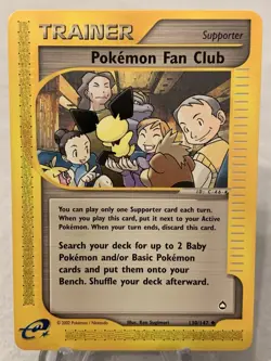 The Pokemon Company Pokemon Fan Club 130/147 Aquapolis Regular Uncommon Trainer - Image 1