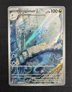 Pokemon TCG Dragonair Illustration Rare Holo 181/165 SV 151 100 HP Eng 2023 - Image 1