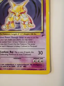 Alakazam Holo | Pokemon Base Set 2 | Moderately Played - Image 5