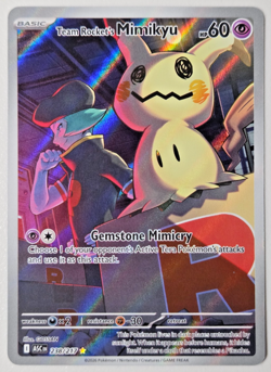 Team Rocket’s Mimikyu SIR 238/217 Ascended Heroes Pokemon TCG Mega Evolution - Image 1