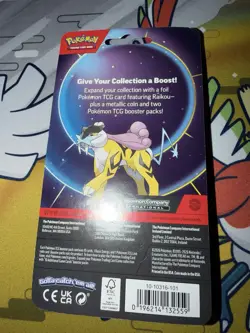 Pokemon TCG Evolutions Raikou Promo Blister Pack w/ Coin, 2 Booster Packs 6+ - Image 2