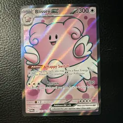 Pokemon TCG Blissey ex 201/167 Sv06 Twilight Masquerade Secret Rare FA Holo - Image 1