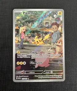 Pokemon TCG Pikachu Illustration Rare Holo 173/165 SV 151 60 HP English - Image 1