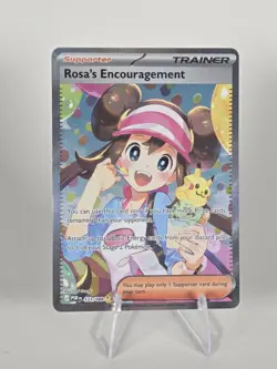 Rosa’s Encouragement 115/080 Special Art Rare Pokemon TCG NM - Image 1