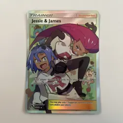 Pokemon - Jesse & James - 68/68 - Hidden Fates - Full Art Trainer - NM - Image 1