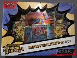 Pokemon Mega Evolution Ascened Heroes Mega Feraligatr Ex Box Sealed - Image 1