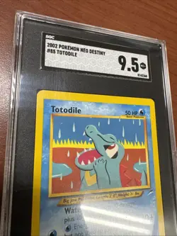 Pokemon Totodile Neo Destiny #85 1st Edition 2002 SGC 9.5 - Image 2
