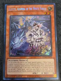 Elzette, Azamina Of The White Forest Secret Rare 1st Ed NM SUDA-EN008 Yu-Gi-Oh! - Image 1