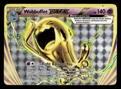 Wobbuffet Break XY155 Ultra Rare Black Star Promo Pokemon Card - Image 1