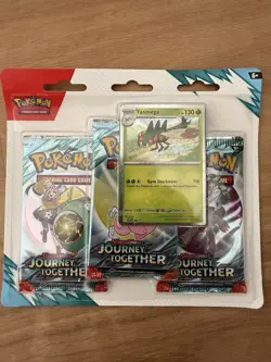 Pokemon TCG: Journey Together 3-Pack Blister | 3 Booster Packs + Promo Card - Image 1