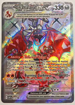 Pokemon Charizard ex SVP074 | Sv: Scarlet & Violet Shiny Black Star Promo M/NM - Image 1