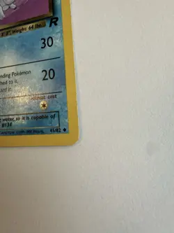 Wizards Dark Vaporeon 45/82 Team Rocket 2000 Pokemon Card 60 KP Phase 1 Englisch - Image 3