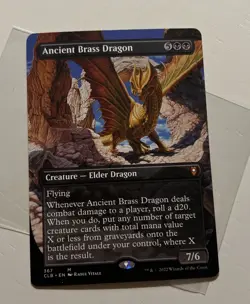 MTG Magic The Gathering Ancient Brass Dragon *NP - Image 1
