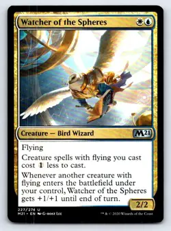 Watcher of the Spheres 227 Uncommon Core Set 2021 Magic: The Gathering LP - Image 1