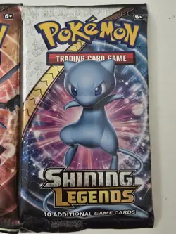 Shining Legends Pokemon Booster Packs 3× Total Packs Mew & Mewtwo, Rayquaza Art! - Image 4