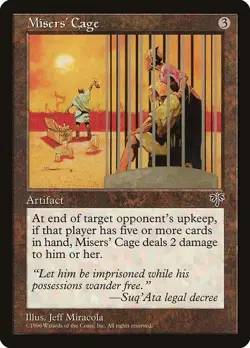 Misers' Cage 1x MtG Mirage MIR SP/NM - Image 1