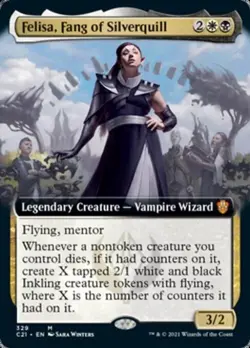 Felisa, Fang of Silverquill (Extended Art) - Near Mint MTG - Image 1
