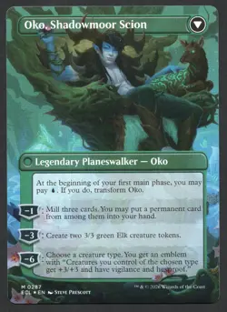MTG Oko, Lorwyn Liege (Borderless) Lorwyn Eclipsed Foil #287 NM/M - Image 2