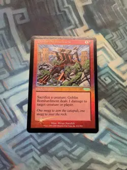 MTG Foil Goblin Bombardment FNM Promos - Please See All Photos For Condition - Image 1