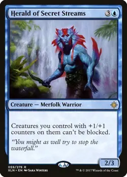 Herald of Secret Streams Ixalan LP MTG - Image 1