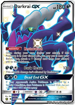 Holofoil - Darkrai GX - SV70/SV94 - Hidden Fates: Shiny Vault - NM - Image 1