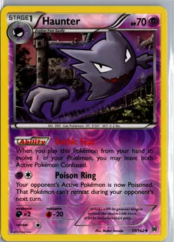 Haunter 59/162 Pokemon Card Reverse Holo BREAKthrough LP - Image 1