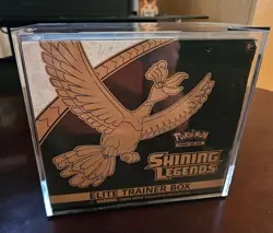 FACTORY SEALED Pokemon Shining Legends ETB - Sun And Moon 2017 With Acrylic Case - Image 1