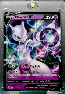 MEWTWO RARE HOLO POKEMON CARD TCG TRADING CARD GAME FOIL PSYCHIC￼ - Image 1
