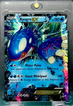 Kyogre RARE HOLO REFRACTOR FOIL INVESTMENT CARD POKEMON WATER TCG MINT - Image 1