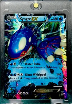 Kyogre RARE HOLO REFRACTOR FOIL INVESTMENT CARD POKEMON WATER TCG MINT - Image 3