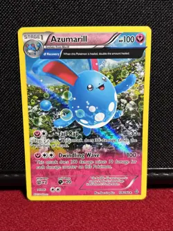 Pokemon TCG Azumarill Primal Clash 104/160 Regular Holo Rare - Image 1