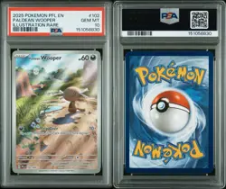 Paldean Wooper IR 102/094 Pokemon Phantasmal Flames Illustration Rare PSA 10 - Image 3