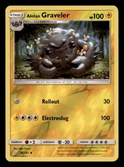 Alolan Graveler 36/181 Uncommon Team Up Pokemon Reverse Holo Near Mint - Image 1