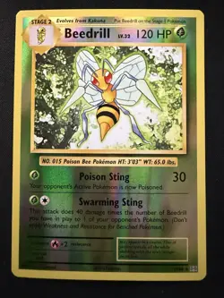 Beedrill Reverse Holo - 2016 Pokemon XY Evolutions 7/108 - Image 1