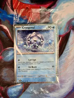 Pokemon Surging Sparks Cryoganol 047/191 Holiday Calendar Stamped Promo - Image 1