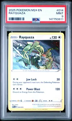 2025 POKEMON M24 EN-MCDONALD'S COLL #014 RAYQUAZA PSA 9 - Image 1