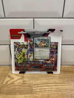 Pokemon TCG 🔥 Obsidian Flames Blister Pack Eevee Promo 💎 New & Sealed ✅ - Image 1