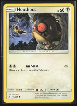 Hoothoot 165/236 Common Unified Minds Pokemon Near Mint - Image 1