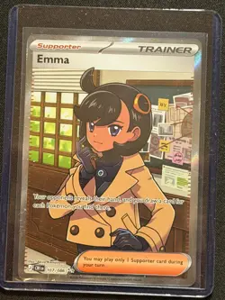 Pokemon TCG Trainer Emma 107/086 Chaos Rising Ultra Rare Full Art Holo NM - Image 1