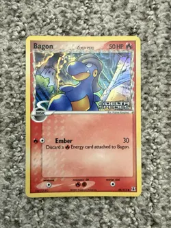 2005 Pokemon Bagon 58/113 Reverse Holo Delta Species STAMPED - Image 1