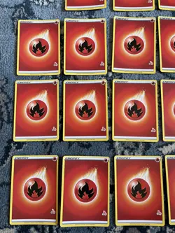 Lot Of 18 Fire Energy (Cinderace Stamped) Battle Academy 2022 Pokemon Cards - Image 2