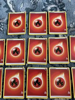 Lot Of 18 Fire Energy (Cinderace Stamped) Battle Academy 2022 Pokemon Cards - Image 4