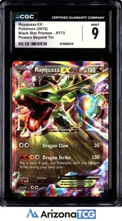 Pokemon 2015 Rayquaza EX XY73 Black Star Promos CGC 9 - Image 1
