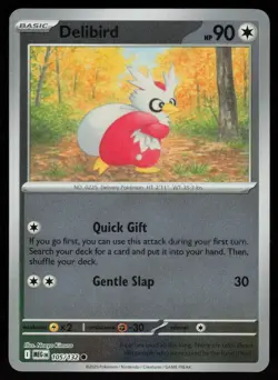 Delibird 105/132 Common Mega Evolution Pokemon Reverse Holo Near Mint - Image 1
