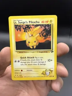 Lt Surge's Pikachu 84/132 Gym Challenge Regular Pokemon Card - Image 1