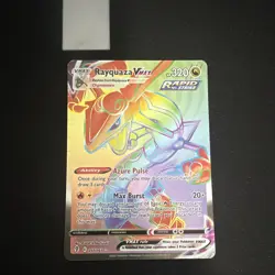 Rayquaza VMAX Secret Rare 217/203 Evolving Skies Pokemon TCG English Holo - Image 1