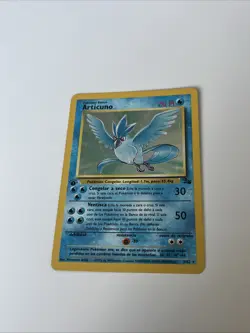 Articuno (2) - Fossil (FO) (SPANISH) (LP) Holographic Holo Pokemon Bird Ptc - Image 2